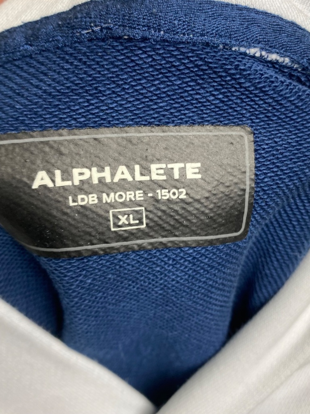 Alphalete‎ Three Pillar Heavyweight Hoodie Men's Pullover Hoodie Navy Men's XL - Picture 4 of 6